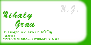 mihaly grau business card